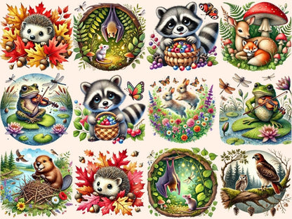 Woodland Animals (P10) Clipart Animal Clipart - Wonders Artist
