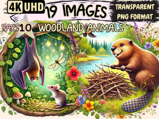 Woodland Animals (P10) Clipart Animal Clipart - Wonders Artist