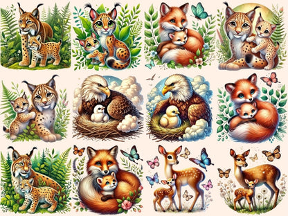 Woodland Animals (P3) Clipart Animal Clipart - Wonders Artist