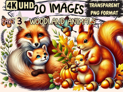 Woodland Animals (P3) Clipart Animal Clipart - Wonders Artist