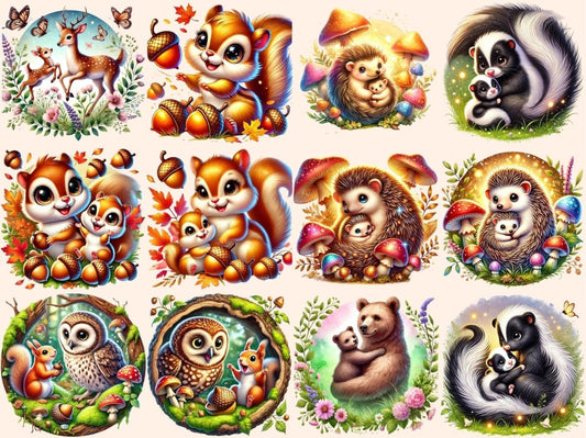 Clipart Lesní Zvířata (P4)