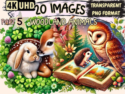Woodland Animals (P5) Clipart Animal Clipart - Wonders Artist