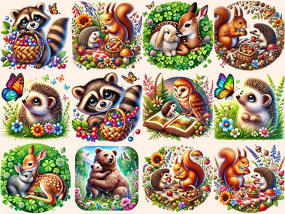 Woodland Animals (P5) Clipart Animal Clipart - Wonders Artist