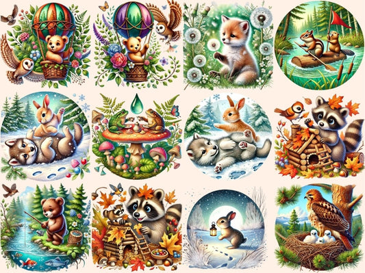 Clipart Lesní Zvířata (P6)