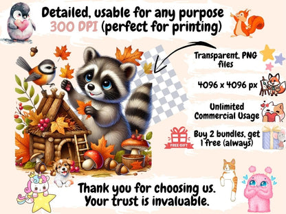 Woodland Animals (P6) Clipart Animal Clipart - Wonders Artist