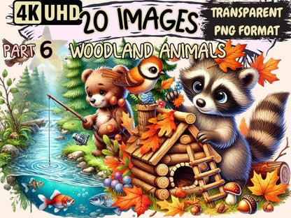 Woodland Animals (P6) Clipart Animal Clipart - Wonders Artist