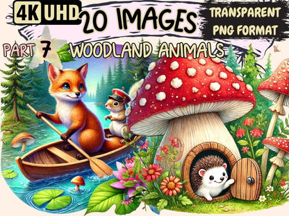 Woodland Animals (P7) Clipart Animal Clipart - Wonders Artist