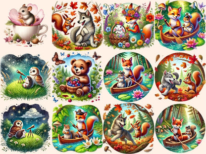 Woodland Animals (P8) Clipart Animal Clipart - Wonders Artist