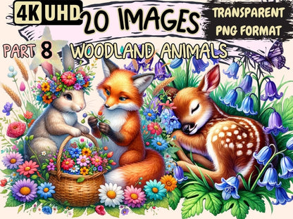 Woodland Animals (P8) Clipart Animal Clipart - Wonders Artist