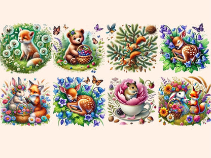 Woodland Animals (P8) Clipart Animal Clipart - Wonders Artist