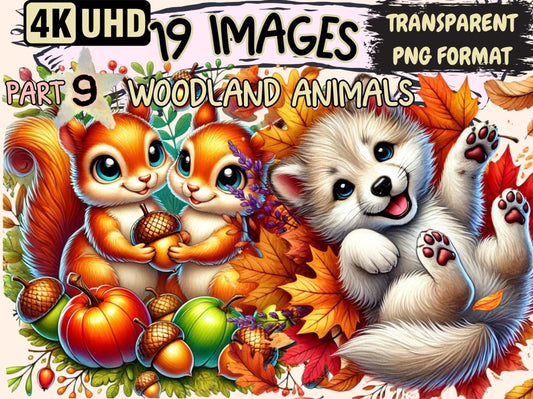 Woodland Animals (P9) Clipart Animal Clipart - Wonders Artist