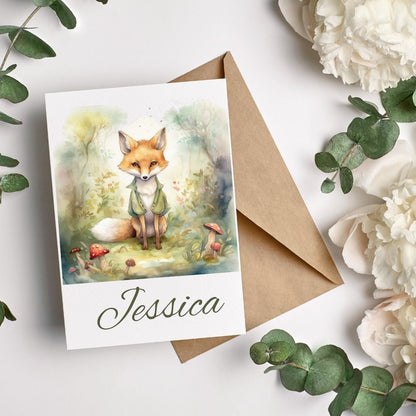 Woodland Animals Watercolor Clipart adorable animals - Wonders Artist