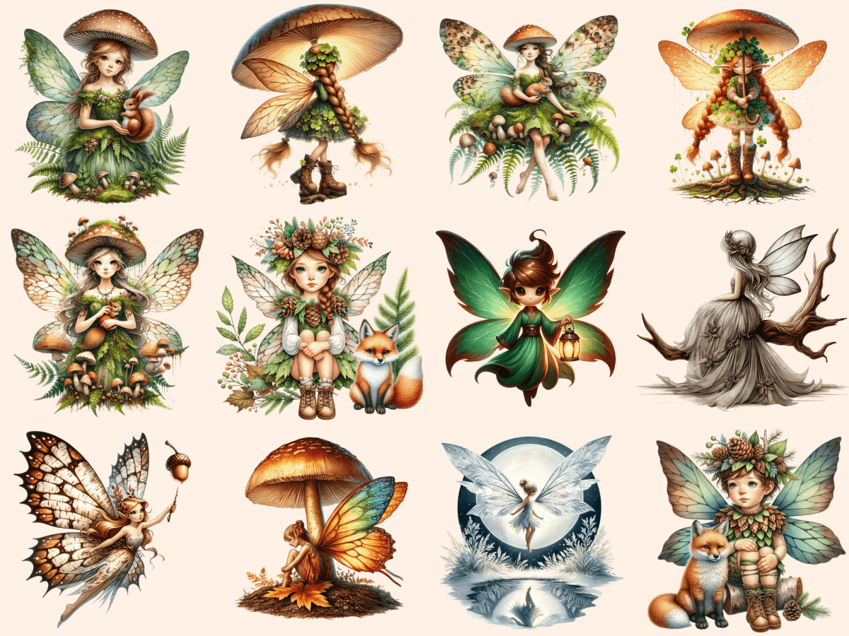 Woodland Fairies Clipart autopost enchanted fairy clip fairy in woods clip - WondersArtist