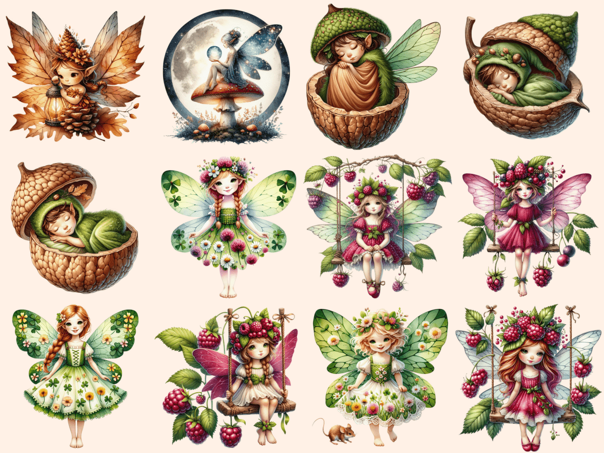 Woodland Fairies Clipart autopost enchanted fairy clip fairy in woods clip - WondersArtist