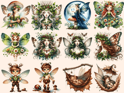 Woodland Fairies Clipart autopost enchanted fairy clip fairy in woods clip - WondersArtist