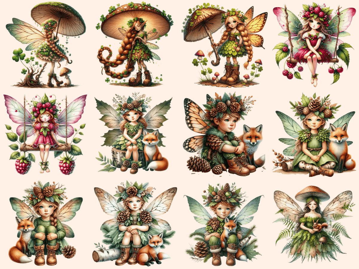 Woodland Fairies Clipart autopost enchanted fairy clip fairy in woods clip - WondersArtist