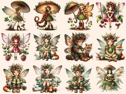 Woodland Fairies Clipart autopost enchanted fairy clip fairy in woods clip - WondersArtist