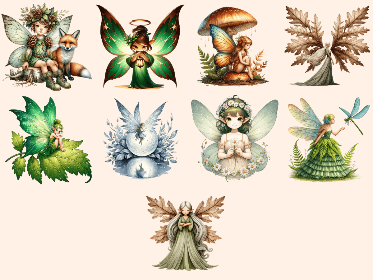 Woodland Fairies Clipart autopost enchanted fairy clip fairy in woods clip - WondersArtist