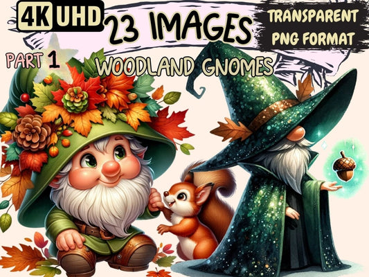 Woodland Gnomes Clipart enchanted gnome clip - Wonders Artist