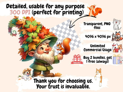 Woodland Gnomes Clipart enchanted gnome clip - Wonders Artist