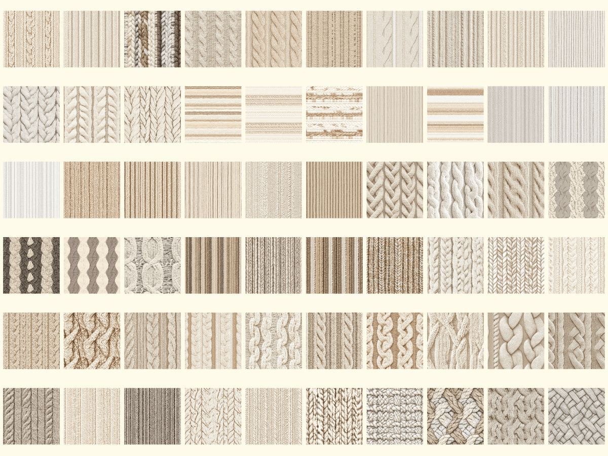 Wool Knit Digital Paper All Bundles Backgrounds Digital Paper - WondersArtist