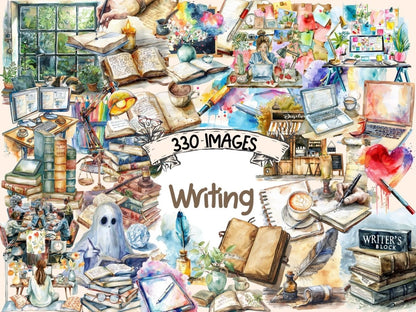 Writing Watercolor Clipart Author PNG - Wonders Artist