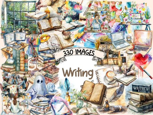 Writing Watercolor Clipart Author PNG - Wonders Artist