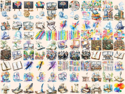 Writing Watercolor Clipart Author PNG - Wonders Artist