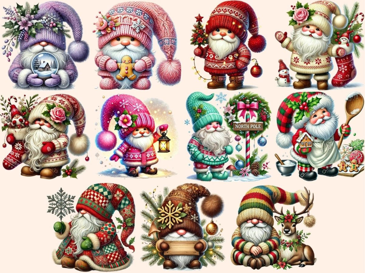 X - mas Gnomes Clipart chrismtas gnomes png - Wonders Artist