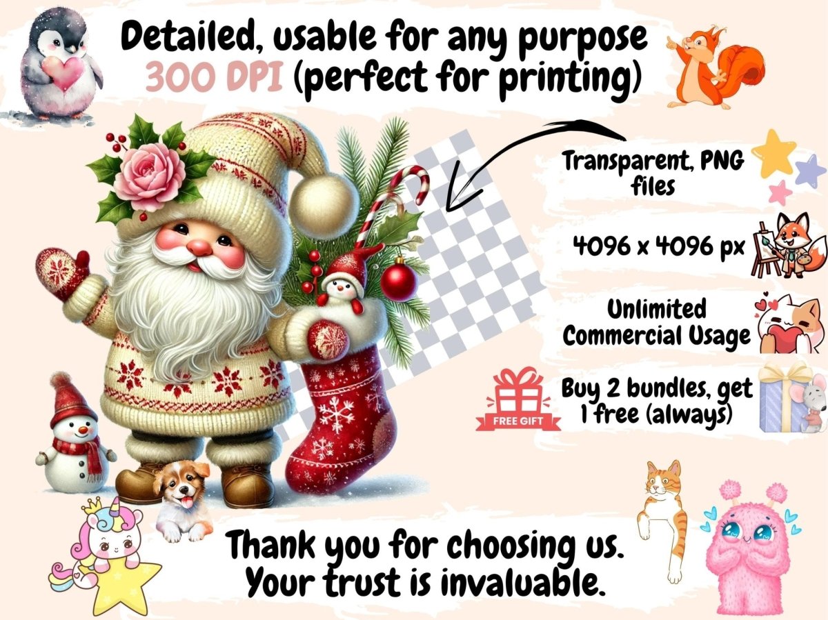 X - mas Gnomes Clipart chrismtas gnomes png - Wonders Artist
