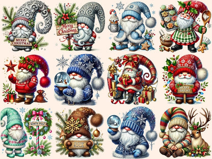 X - mas Gnomes Clipart chrismtas gnomes png - Wonders Artist