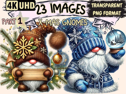 X - mas Gnomes Clipart chrismtas gnomes png - Wonders Artist