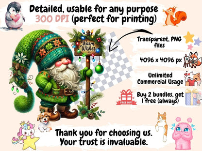 X - mas Gnomes (P2) Clipart chrismtas gnomes png - Wonders Artist