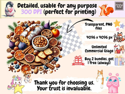 Yule (P3) Clipart cozy winter solstice - Wonders Artist