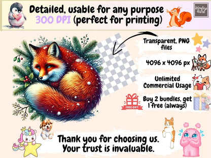 Yule (P4) Clipart cozy winter solstice - Wonders Artist