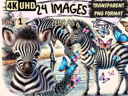 Zebras Clipart animal artwork - Wonders Artist