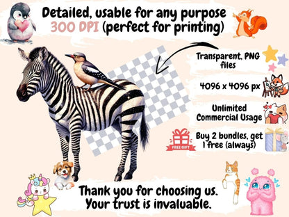 Zebras Clipart animal artwork - Wonders Artist