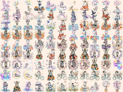 Zebras Watercolor Clipart African Zebra PNG - Wonders Artist