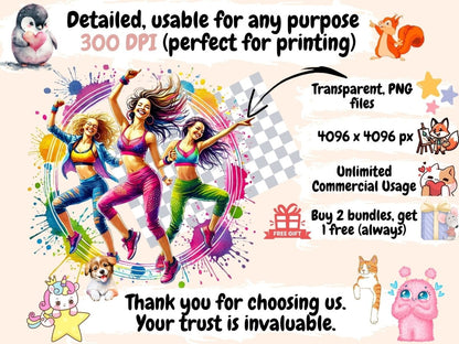 Zumba Girls Clipart dance clipart - Wonders Artist