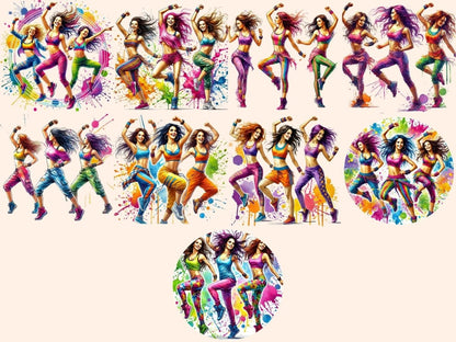 Zumba Girls Clipart dance clipart - Wonders Artist