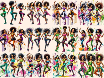 Zumba Girls (P2) Clipart dance clipart - Wonders Artist